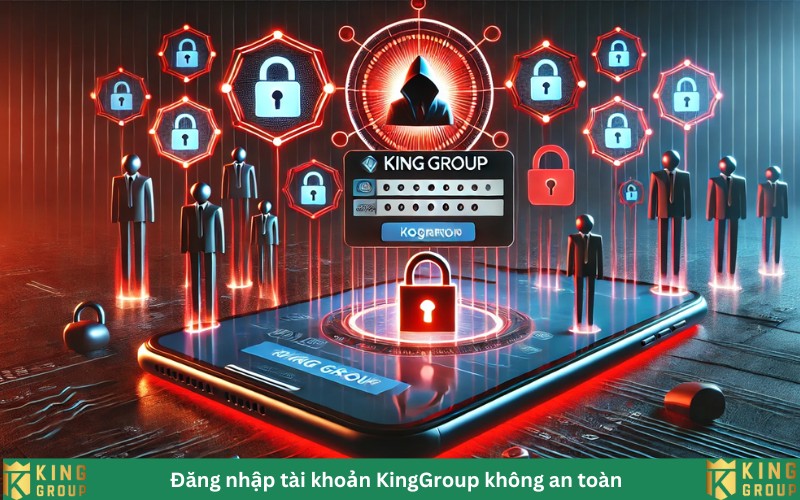 đăng nhập tài khoản KingGroup không an toàn