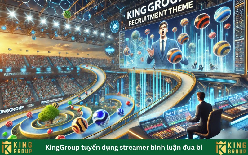 KingGroup tuyển dụng streamer bình luận đua bi